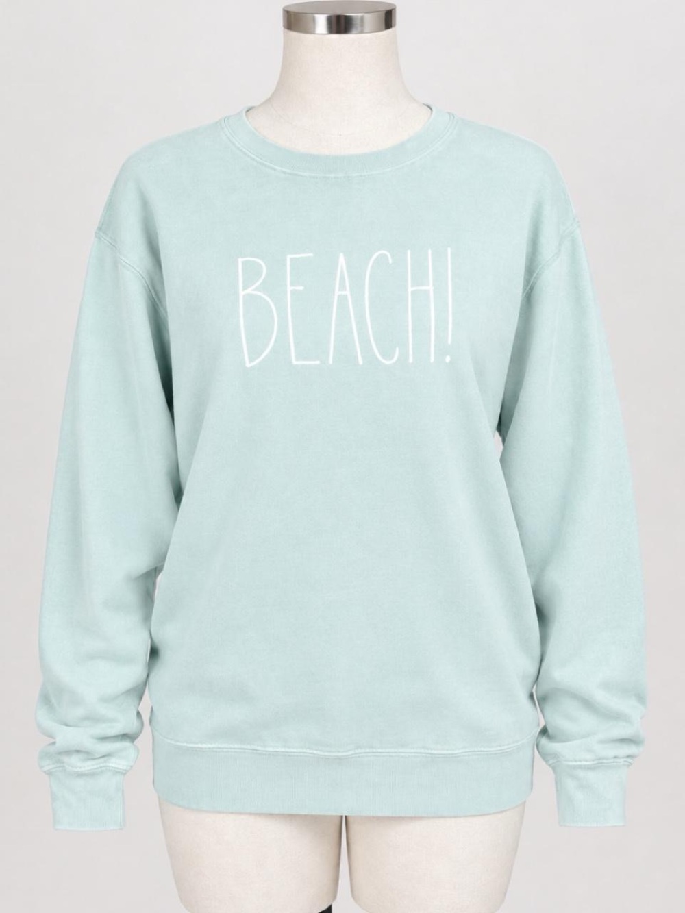 NWT Rae Dunn Teal Beach Ultra Soft Hoodie Sweatshirt Top S/P Coastal Beach